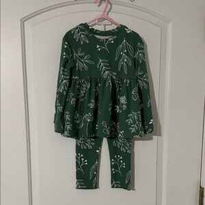 Leafy Green Kids Pajama Set